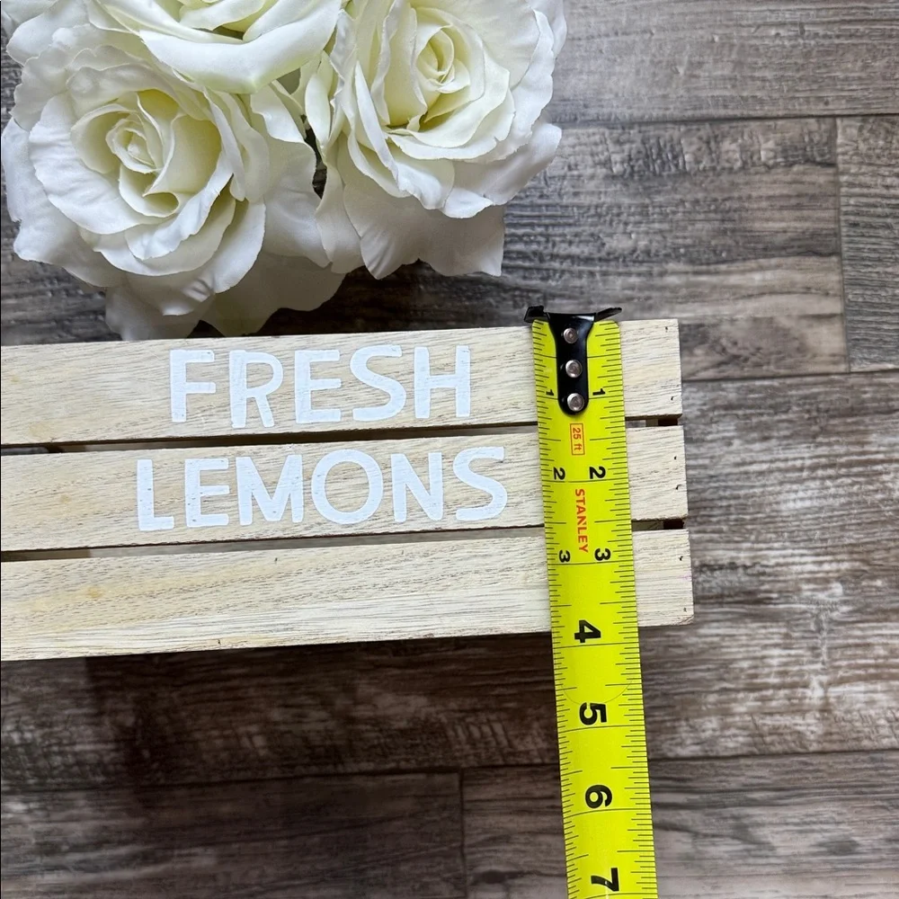 WOODEN BASKET “FRESH LEMONS”🍋
